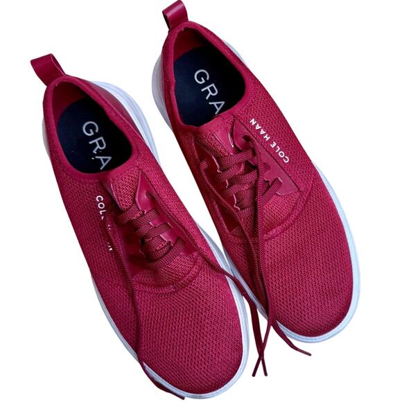 COLE HAAN Men's 8.5 M Generation GRANDSPORT Stitchlite Sneaker Shoe Red White - Picture 1 of 11